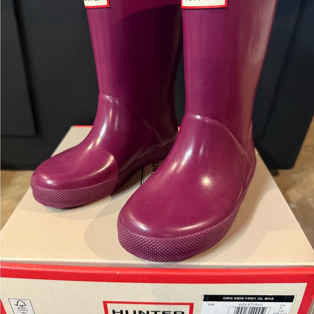 Hunter Kids Violet Rain Boots